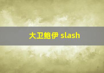 大卫鲍伊 slash